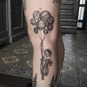 Astronaut tattoo