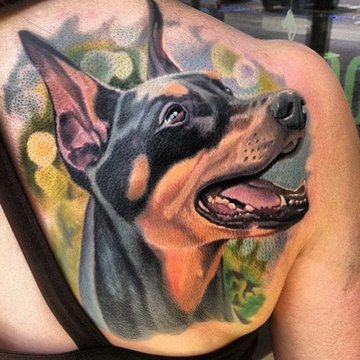 Tatuaż doberman