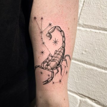 Tatuaż ze znakiem zodiaku Skorpion