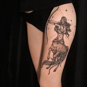 Tatuaż ze znakiem zodiaku Strzelec