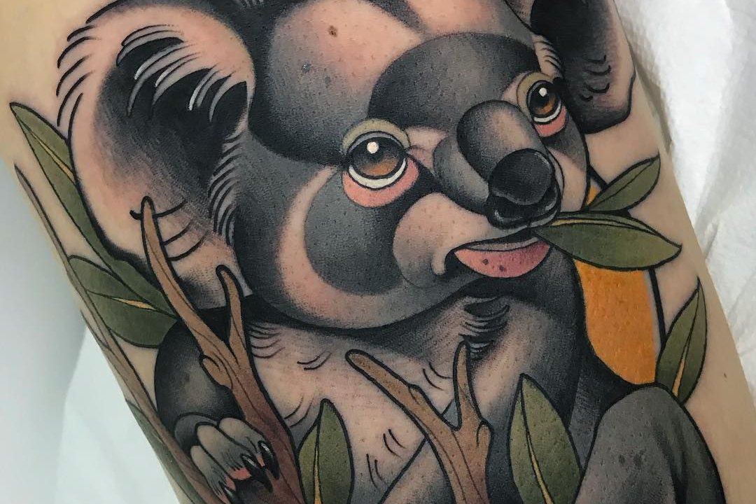 tatuaż koala