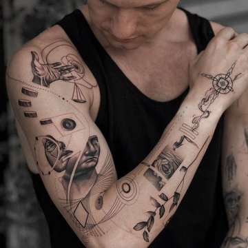 tatuaż Fine Line