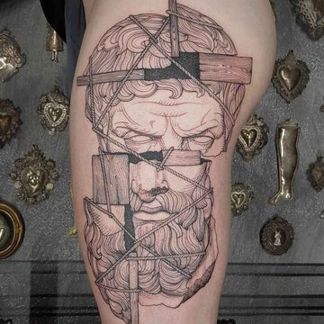 Szkice tatuażu "Grawerowanie"