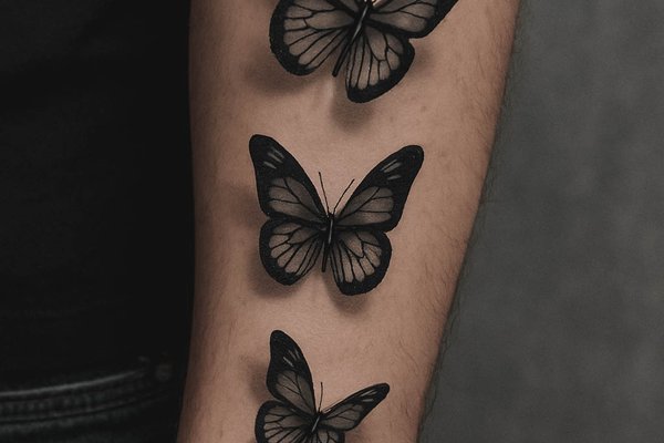 tatuaż motyl 3d znaczenie wzór