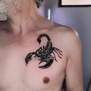 tatuaż skorpion 3d znaczenie wzór