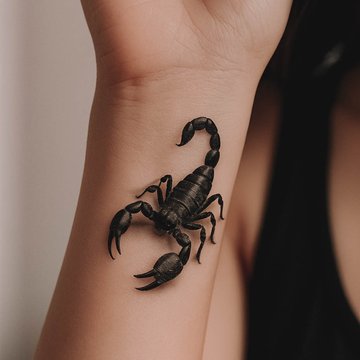 tatuaż skorpion 3d znaczenie wzór