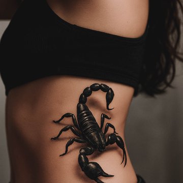 tatuaż skorpion 3d znaczenie wzór