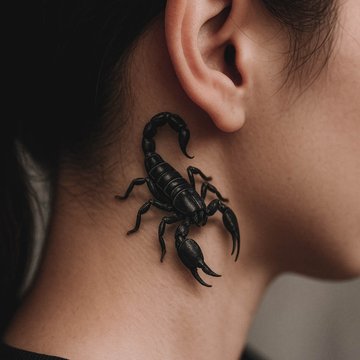 tatuaż skorpion 3d znaczenie wzór