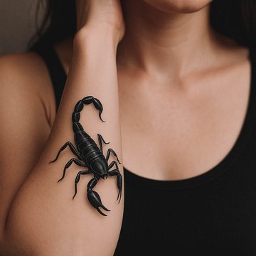 tatuaż skorpion 3d znaczenie wzór