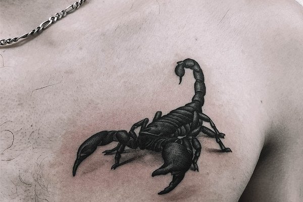 tatuaż skorpion 3d znaczenie wzór