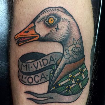 Tatuaż gęś