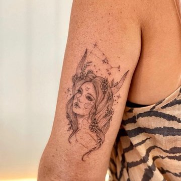 Tatuaże ze znakiem zodiaku Byk
