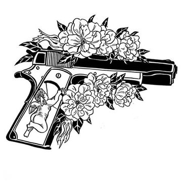 Tatuaż pistolet