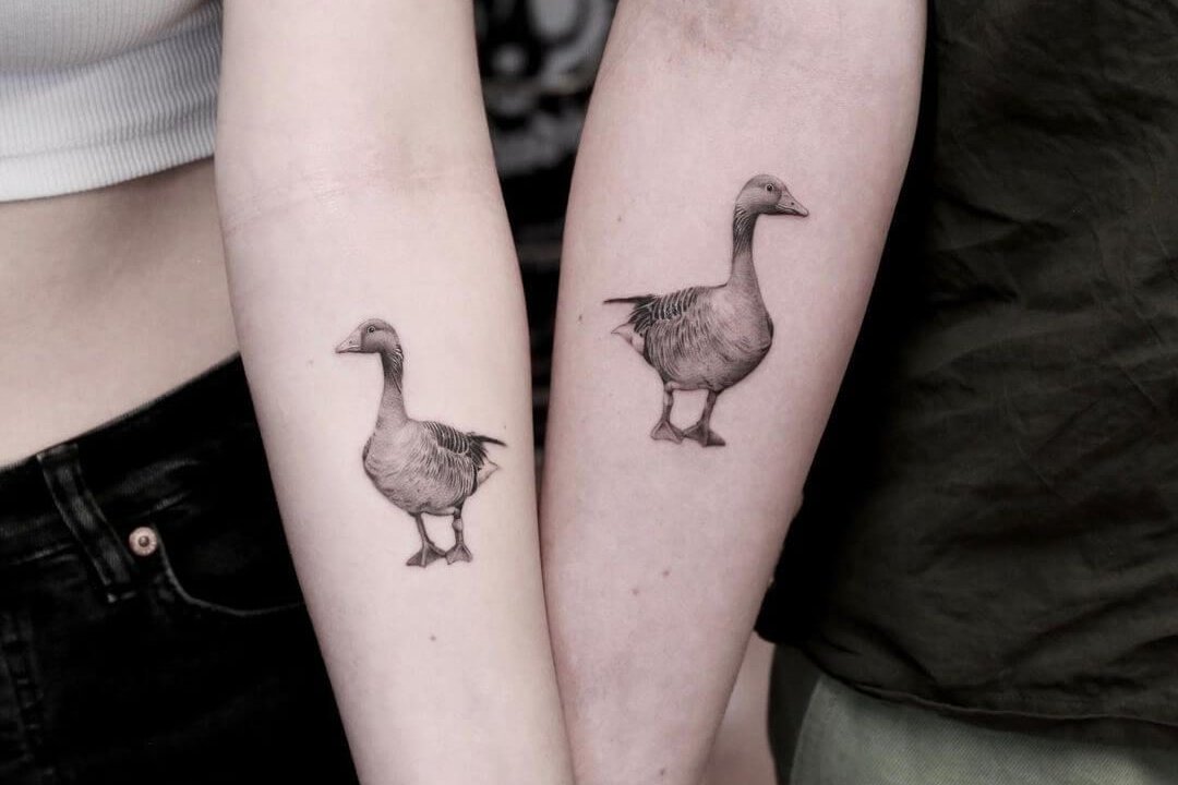 Tatuaż gęś