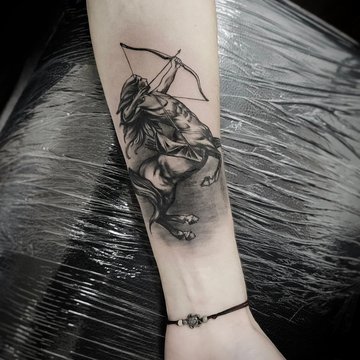 Tatuaż ze znakiem zodiaku Strzelec