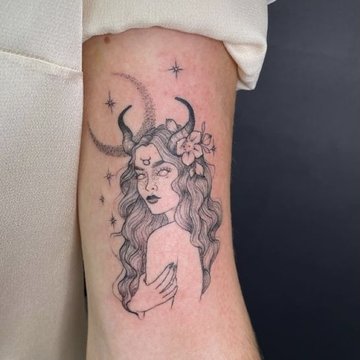 Tatuaże ze znakiem zodiaku Byk