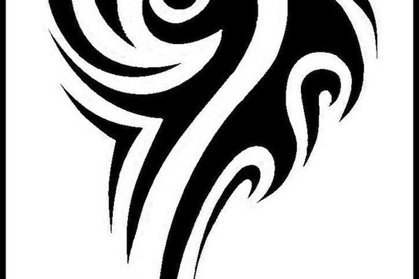 Tribal szkic tatuażu