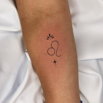 Tatuaż ze znakiem zodiaku Lwa
