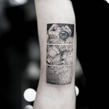 Astronaut tattoo