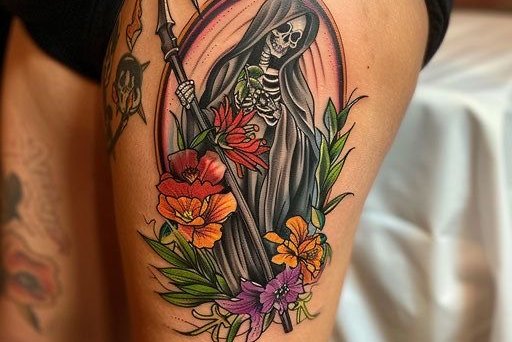 Santa Muerte Tatuaż
