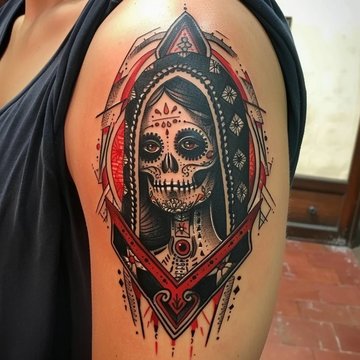 Santa Muerte Tatuaż