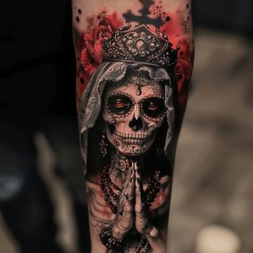 Santa Muerte Tatuaż