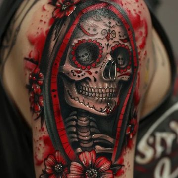 Santa Muerte Tatuaż