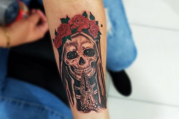 Santa Muerte Tatuaż