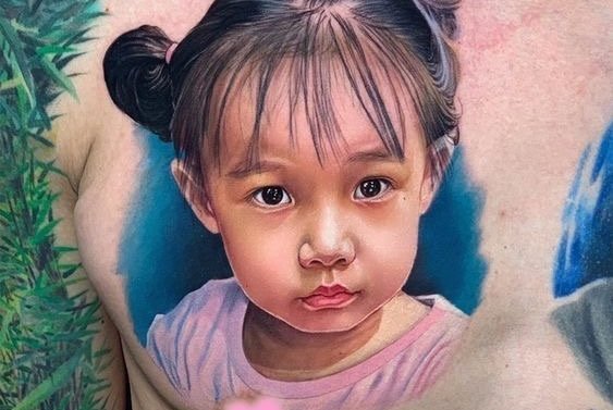 Tatuaż Portret Dziecka