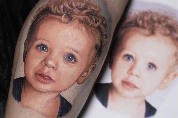Tatuaż Portret Dziecka