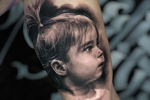 Tatuaż Portret Dziecka
