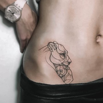 tatuaż lwica z lwiątkami znaczenie wzór