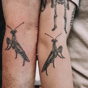 tatuaż Modliszka znaczenie wzór