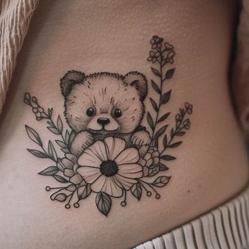 tatuaż Miś znaczenie wzór