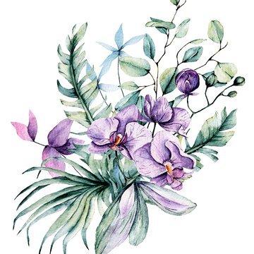 Szkice tatuaży orchidea