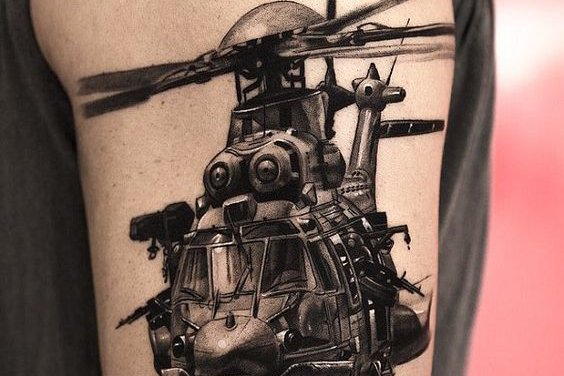 Tatuaż helikopter