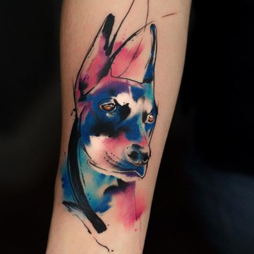 Tatuaż doberman
