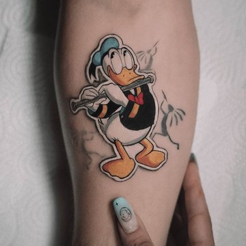 tatuaż Kaczor Donald znaczenie wzór