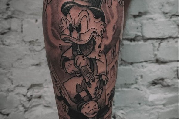tatuaż Kaczor Donald znaczenie wzór