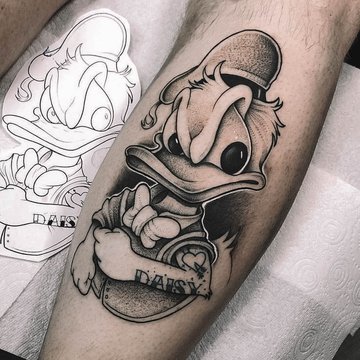 tatuaż Kaczor Donald znaczenie wzór