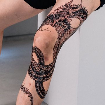 Tatuaż na Nodze Męski