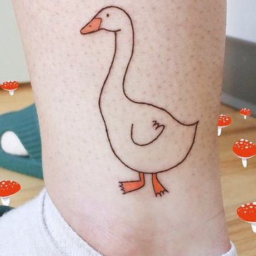 Tatuaż gęś