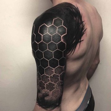 Plaster miodu jako wzór geometryczny