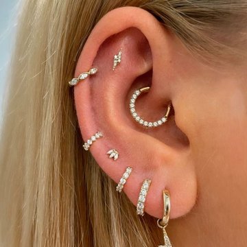 Efektowna biżuteria w daith piercingu