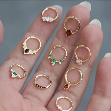 Biżuteria typu hoop do Orbital Piercingu