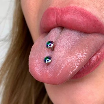 Piercing języka
