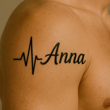 Linia życia z imieniem jako pamiątka