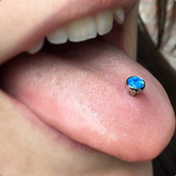 Piercing języka