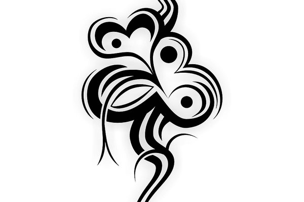 Tribal szkic tatuażu