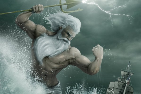 Szkice tatuaży neptun
